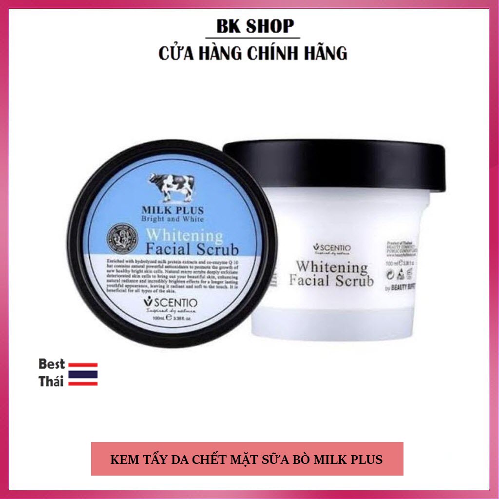 (Auth Thái) Tẩy Da Chết Cho Mặt Scentio Milk Plus Whitening Facial Scrub