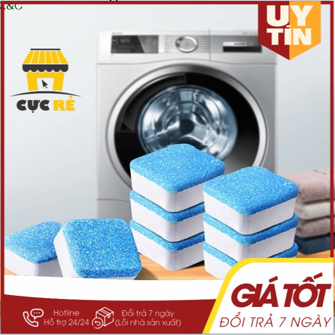 Viên Tẩy Vệ Sinh Lồng Máy GiặtI Diệt khuẩn( hộp 12 viên)