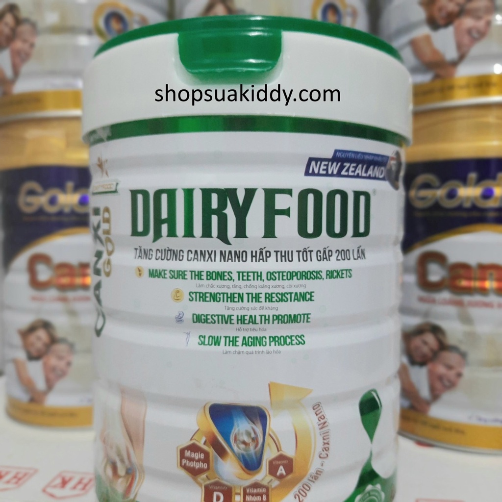 Sữa DairyFood Canxi ngừa loãng xương hộp 900g