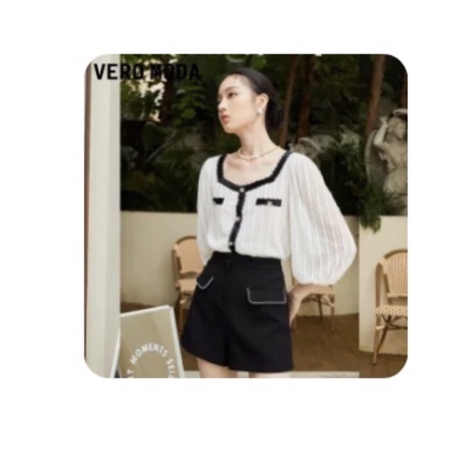 Vero Moda áo dệt kim tay lồng đèn cho nữ size S new tag