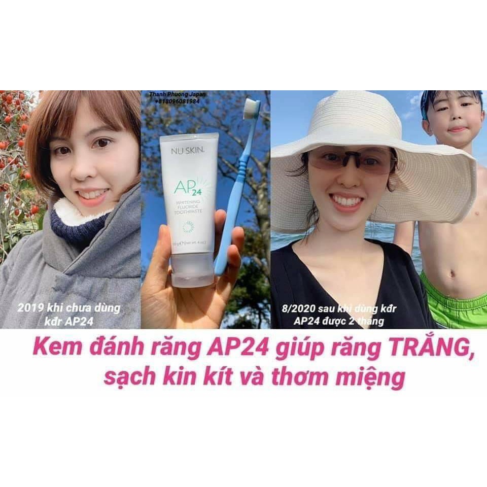 KEM ĐÁNH RĂNG TRẮNG SÁNG AP24 WHITENING FLUORIDE TOOTHPASTE CHÍNH HÃNG - 7898