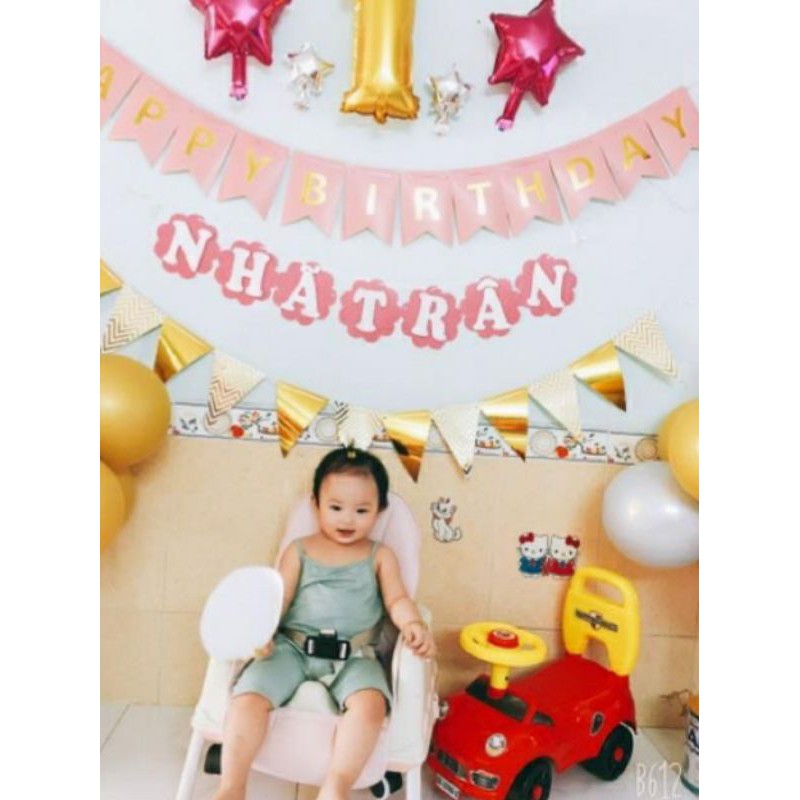 Chữ cái ghép tên bé