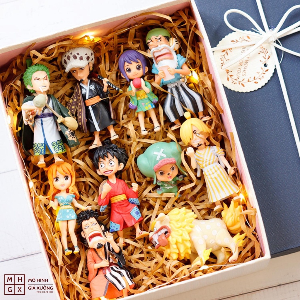 Mô hình One Piece Luffy Zoro Sanji Nami Choper Usopp Law Kin'emon Sư Tử vàng Otama ở wano quốc figure mô hình anime