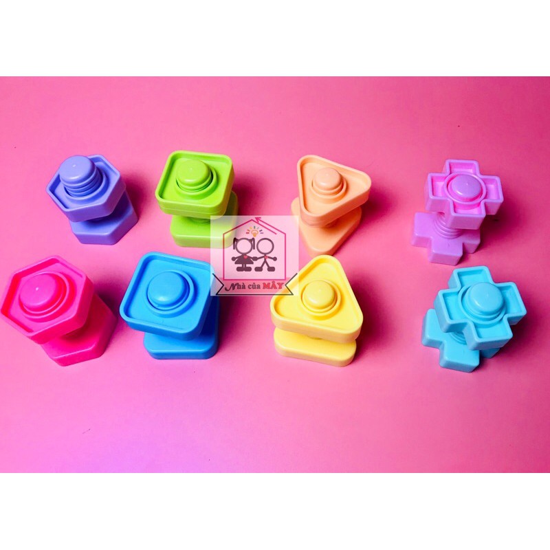 Ốc vít nhựa set 4 cặp/6 cặp/ 8 cặp/full bộ 16 cặp | BigBuy360 - bigbuy360.vn