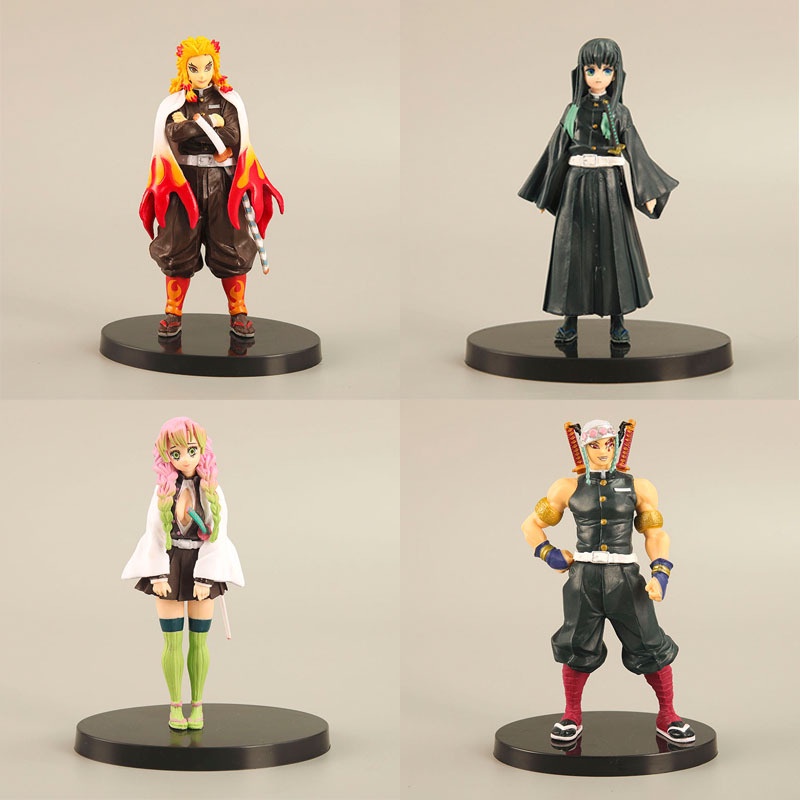 Mô Hình Nhân Vật Kimetsu No Yaiba 4 Kiểu Nhật Bản Bằng PVC