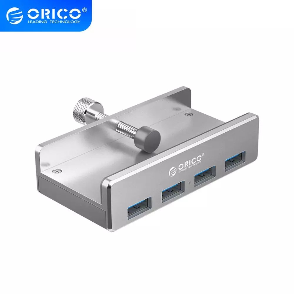 Bộ hub chia 4 cổng USB 3.0 - ORICO MH4PU (Nhôm) - Kẹp cạnh bàn tiện lợi !