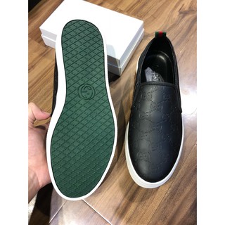 Giày nam slipon vân chìm [Ảnh thật]