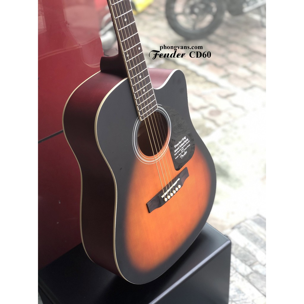 Đàn guitar acoustic Fender CD60 màu hoàng hôn [TẶNG KÈM FULL PHỤ KIỆN]