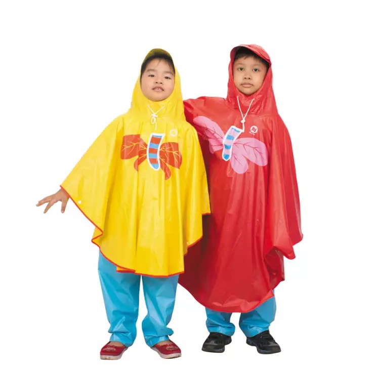Áo mưa cánh dơi hình cho bé size ,