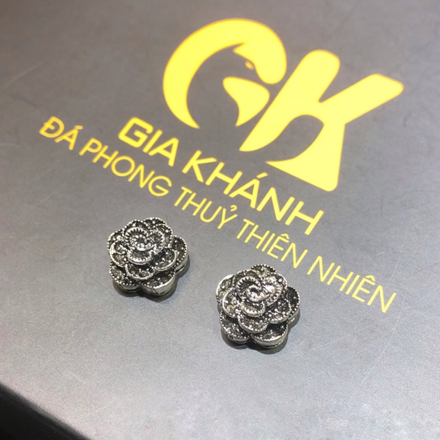 Charm hoa hồng S925