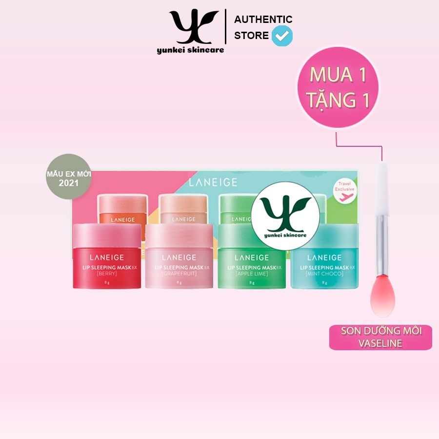 Set 4h Mặt Nạ Ngủ Môi Laneige Lip Sleeping Mask 8g