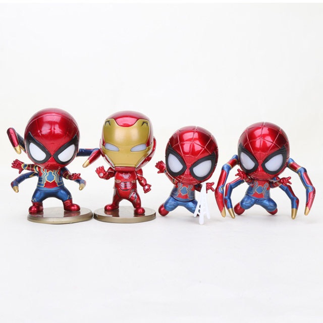 [ Giá tốt nhất ] ✨✨ Mô Hình Cosbaby Iron Man ~ Spider Man có đèn ✨✨