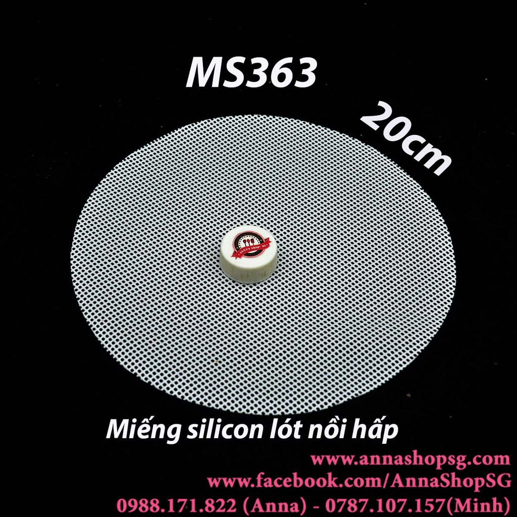 MIẾNG SILICON LÓT NỒI HẤP 20cm MS363