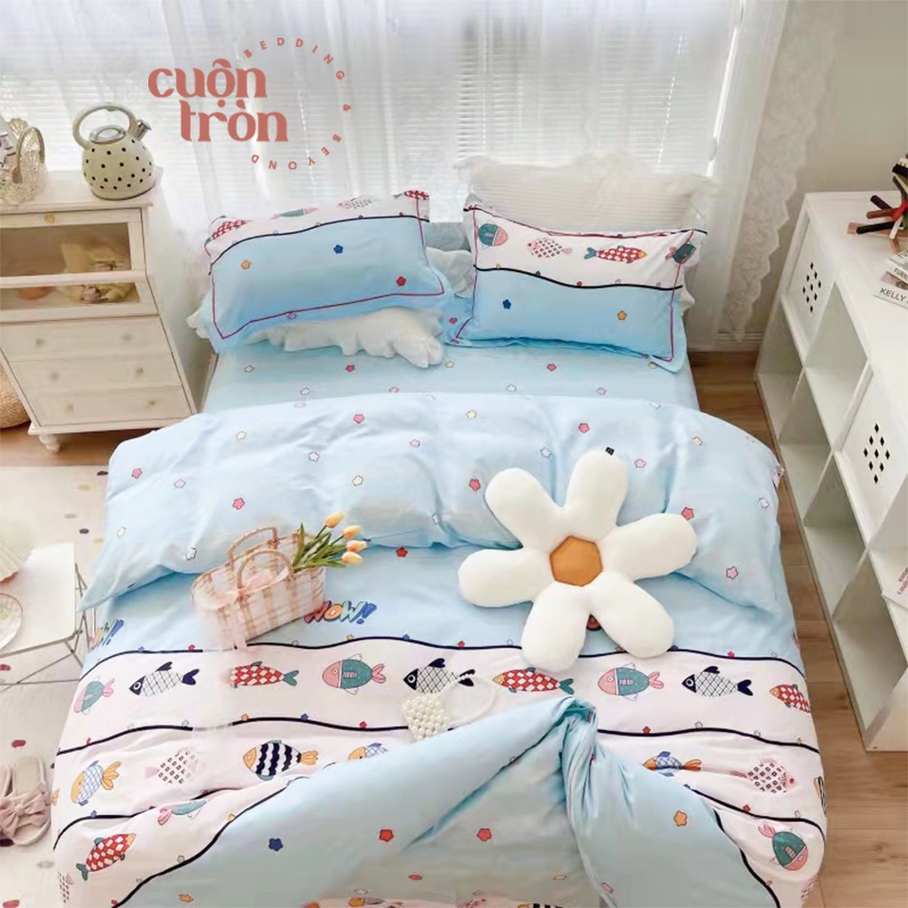 Set Ga Con Cá Xanh Da Trời Free Bo Chun