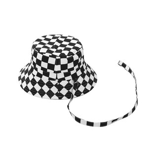 Mũ bucket caro có dây phong cách Hàn Quốc Street style siêu ngầu