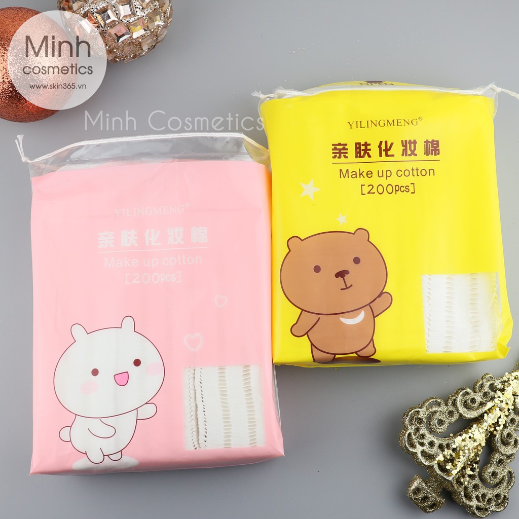 [Mã FASKT4 giảm 10K đơn 50K] Bông Tẩy Trang Hàn Quốc (Gói 200 Chiếc) | BigBuy360 - bigbuy360.vn