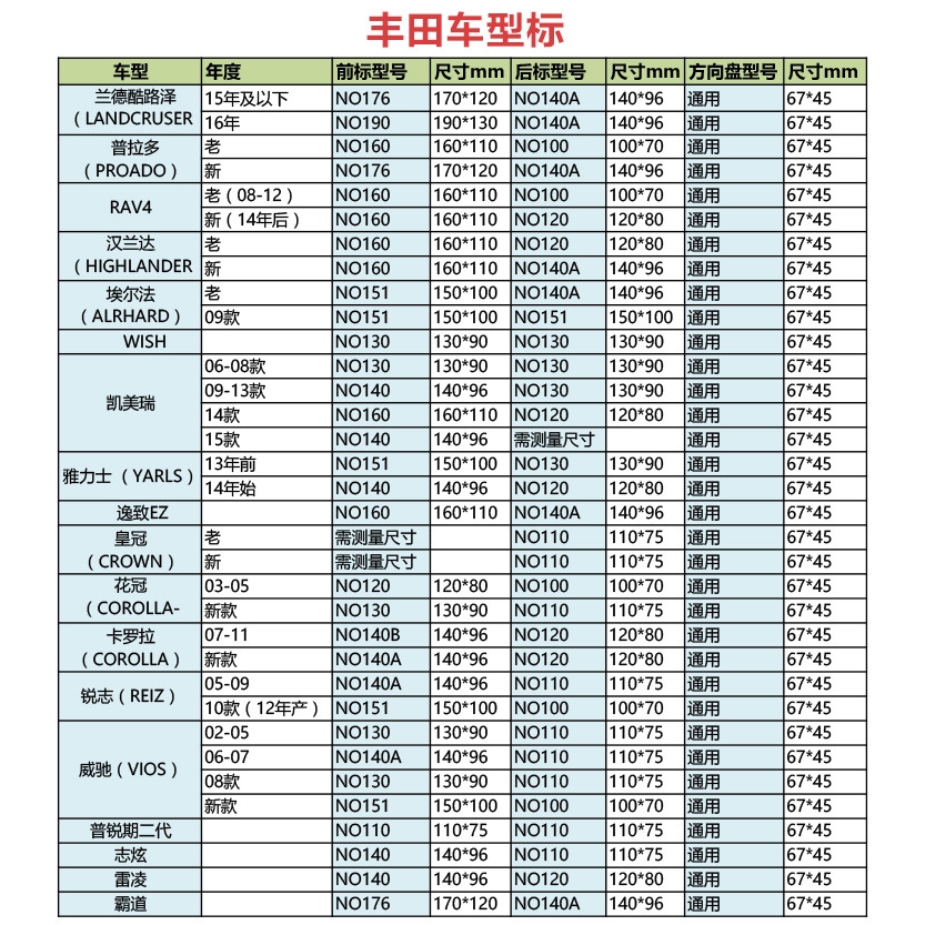 Logo Cách Tân Trang Trí Phía Trước Xe Hơi toyota landcool road Zerov4