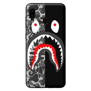 Ốp Lưng Samsung A20 - Bape  Xám Đen Chia Đôi