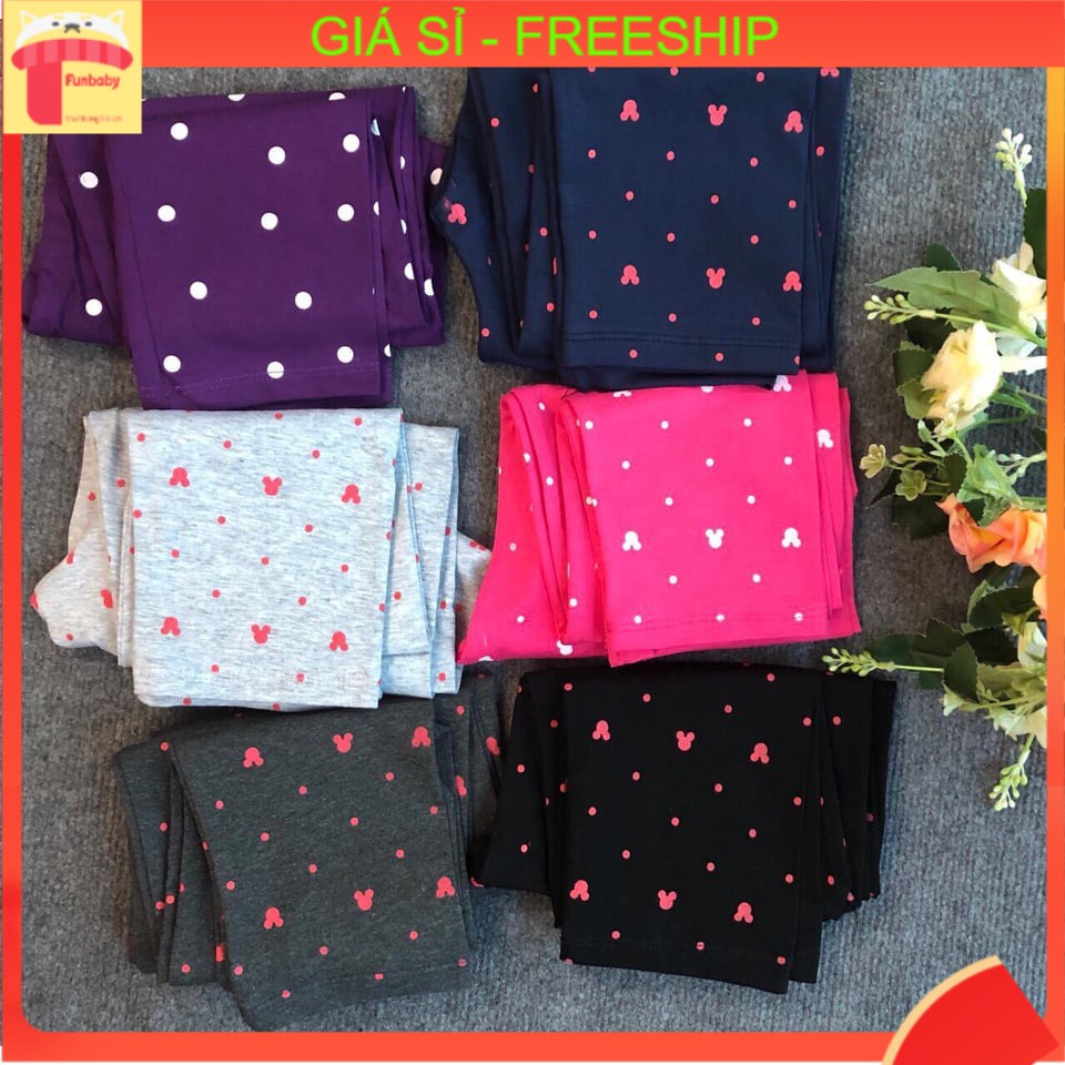 Quần Legging cotton bé gái 10-20 kg