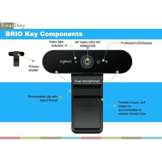 Webcam độ phân giải 4k Logitech Brio 4K PRO