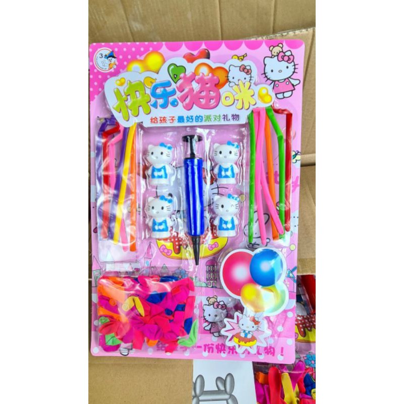 Vĩ bong bóng hello kitty.