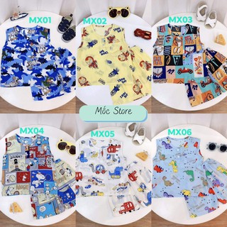 Bộ lanh cho bé ba lỗ, bộ lanh bé trai mùa hè nemo baby 6 đến 16kg
