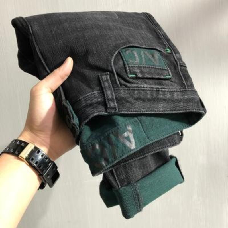 Quần Jeans Denim Dáng Ôm Co Giãn Thời Trang Xuân Hè Mới Cho Nam