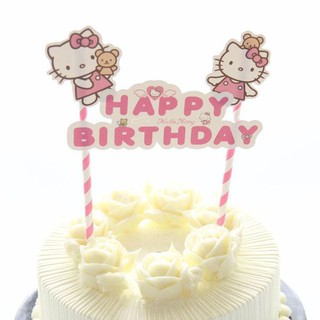 Topper cắm bánh HPBD hoạt hình