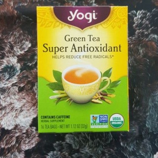 Trà Yogi Hữu Cơ Green Tea Super Antioxidant 16 Gói