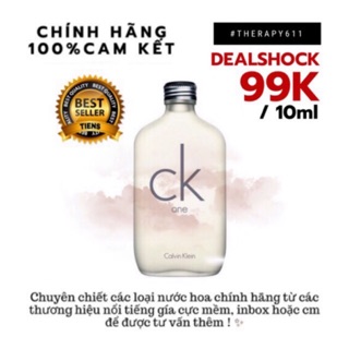 ..::✨mẫu thử nước hoa nam calvin klein ck one ✨::..