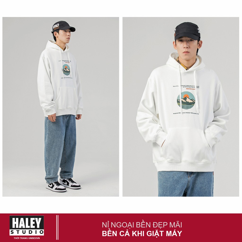 Áo Hoodie Nam Nữ unisex phong cách Hàn Quốc cá tính, Áo chất nỉ cá sấu mã HD043 - Tặng vòng tay xinh - HaleyStudio | BigBuy360 - bigbuy360.vn