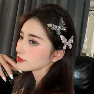 Cặp tóc bướm đính đá pha lê siêu Flash _M1385