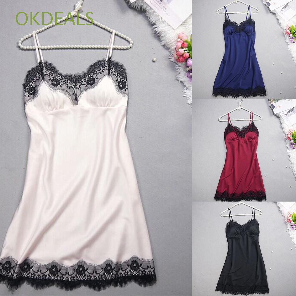 FREESHIP ĐƠN 99K_ Set Đồ Ngủ Lụa Satin Phối Ren Quyến Rũ