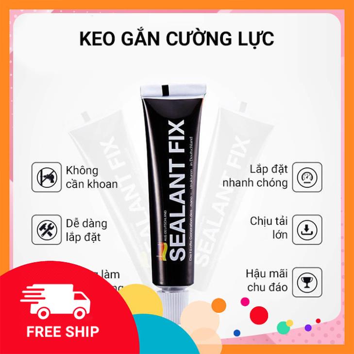 Kệ treo tường nhà bếp, phòng tắm, để gia vị đa năng bằng thép carbon không rỉ dán tường siêu chịu lực