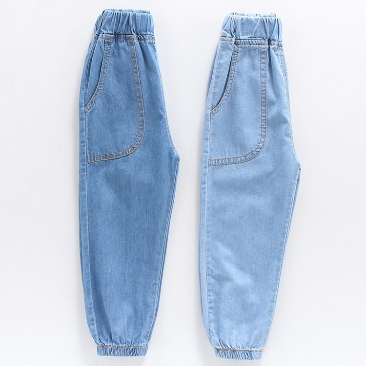 Quần Jeans Ống Rộng Thời Trang Cho Bé Trai