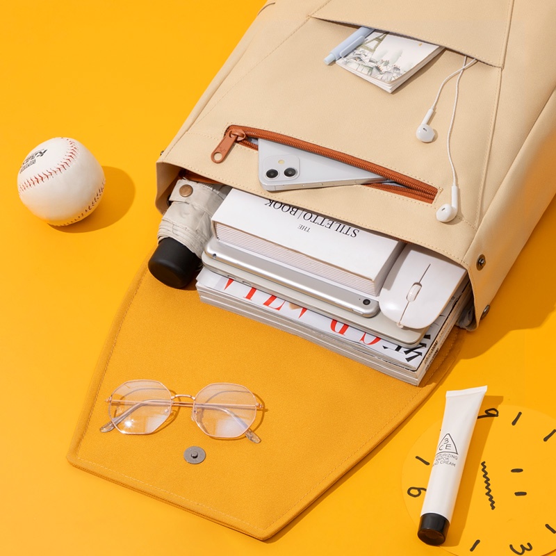 MAH YOUNG Ba lô máy tính xách tay chống nước thiết kế cổ điển trẻ trung