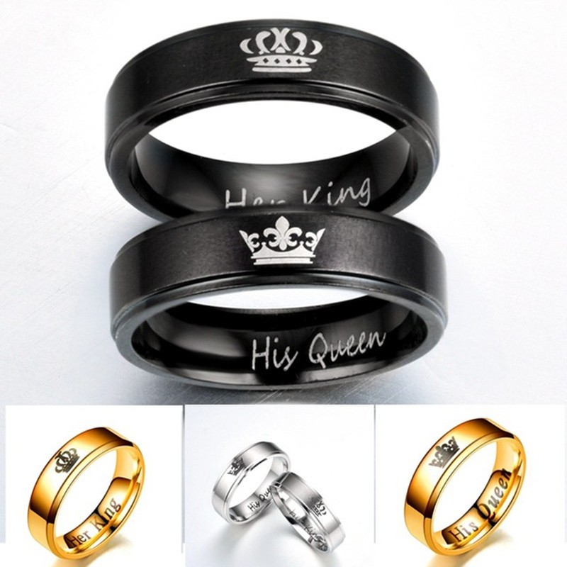 Nhẫn/Nhẫn đôi/Her King His Queen