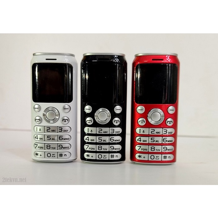 Điện thoại độc mini k8 hình lon nước siêu độc đáo có nhiều chức năng