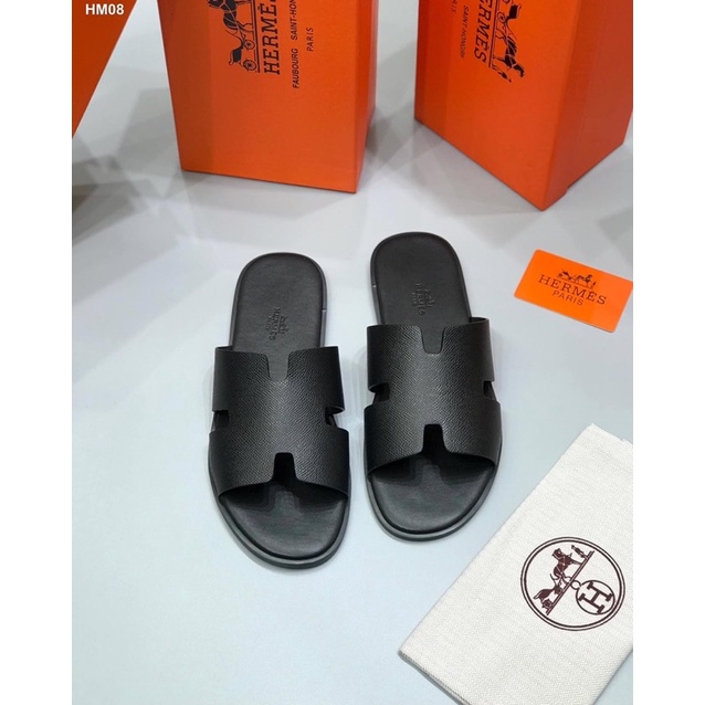 Dép da nam vân cá sấu kèm ảnh thật( HH vân cá sấu)