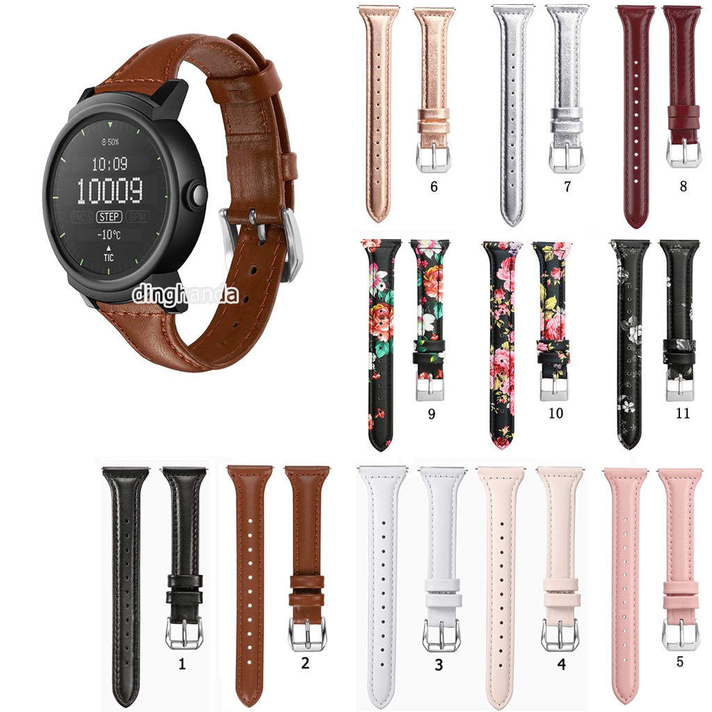 Dây đeo tay bằng da dành cho đồng hồ thông minh Ticwatch E Ticwatch 2