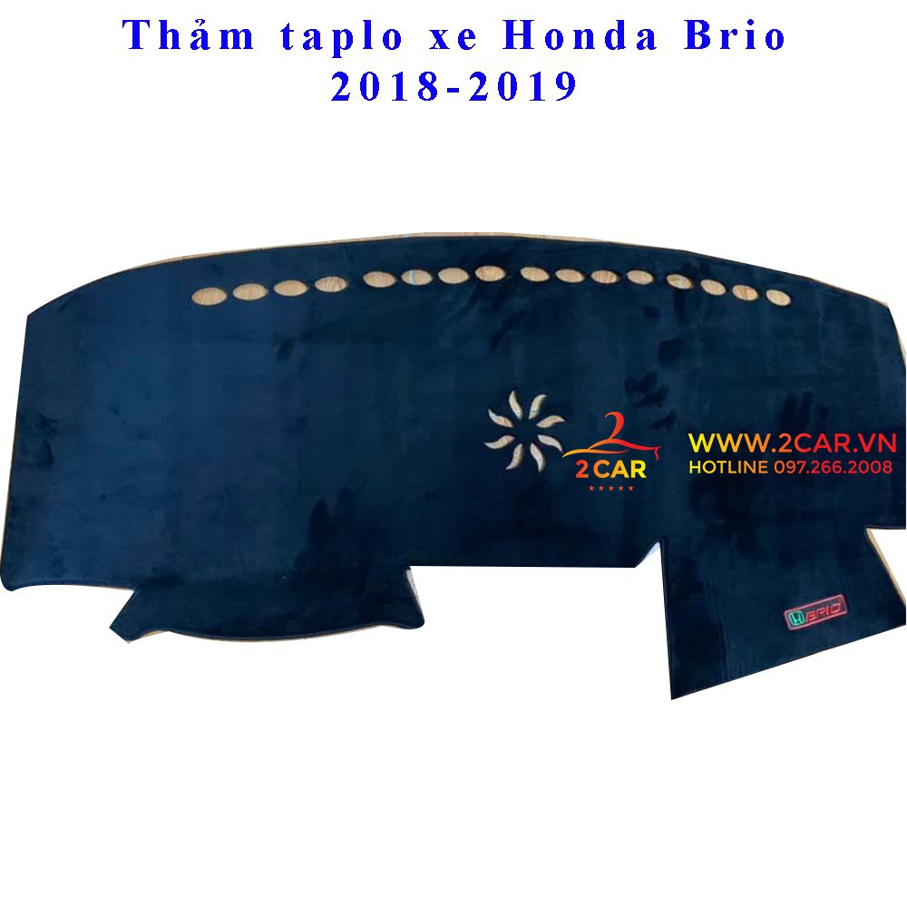 Thảm taplo nhung Honda Brio 2018-2020