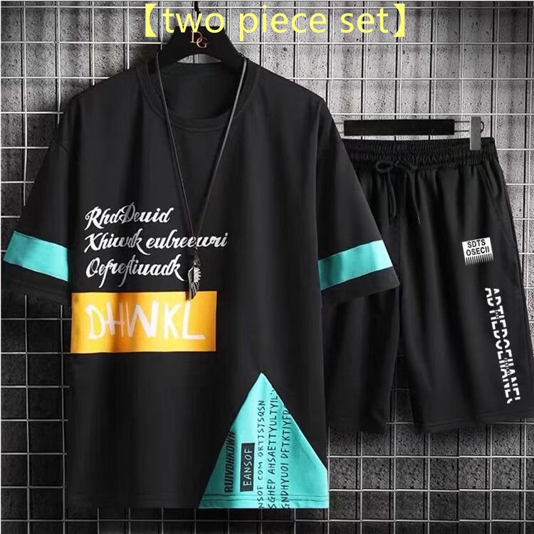 Áo Thun Tay Ngắn Cổ Tròn Dáng Rộng In Họa Tiết Phong Cách Hàn Quốc Thời Trang Mùa Hè Cho Nam size M-5XL