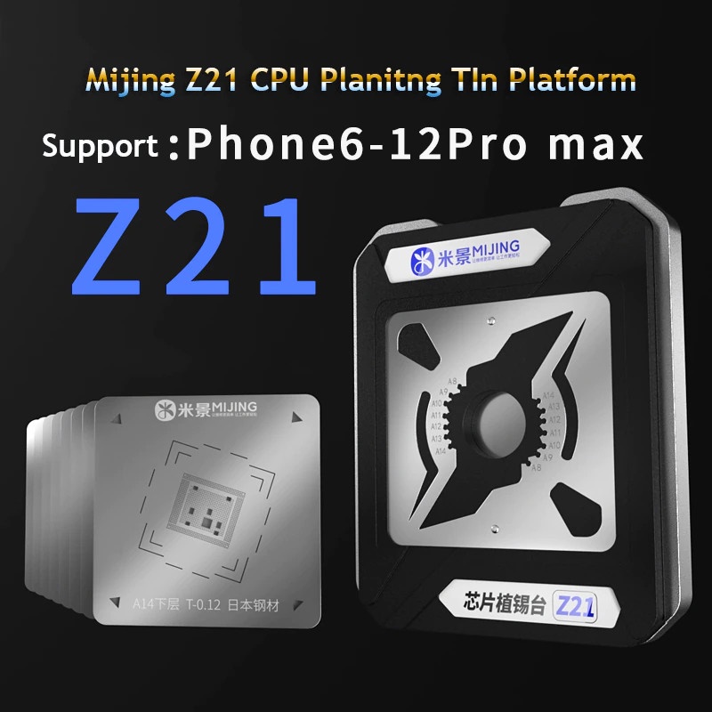 Bộ khuôn vỉ nam châm tạo chân CPU từ A8 đến A16 Mijing Z21 Max