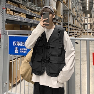 Áo gile unisex nam nữ cực chất - Áo gile túi hộp ulzzang phong cách basic Hàn Quốc