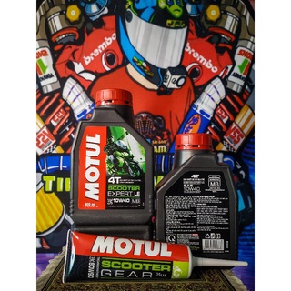 Combo Nhớt Motul Scooter Expert LE 10w40 & Motul Scooter Gear Plus 80w90