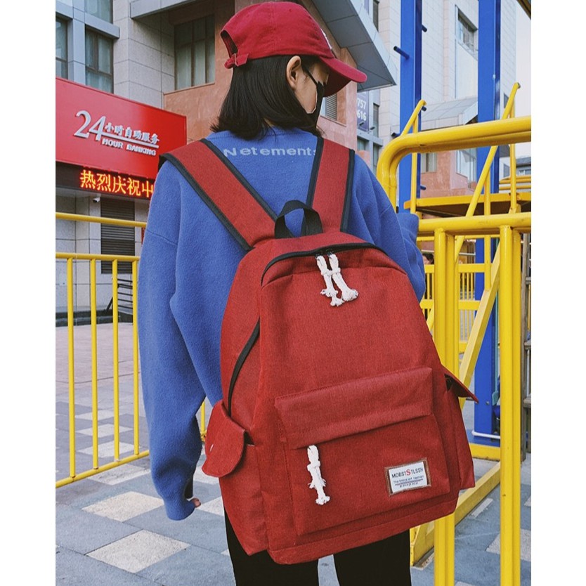 Balo thời trang Hàn Quốc dành cho nam nữ cá tính siêu nhẹ đi học đi chơi đi du lịch E144