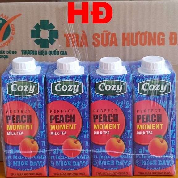 Trà hoa quả Cozy và Trà sữa Cozy - Lốc 4 hộp trà cozy 225ml