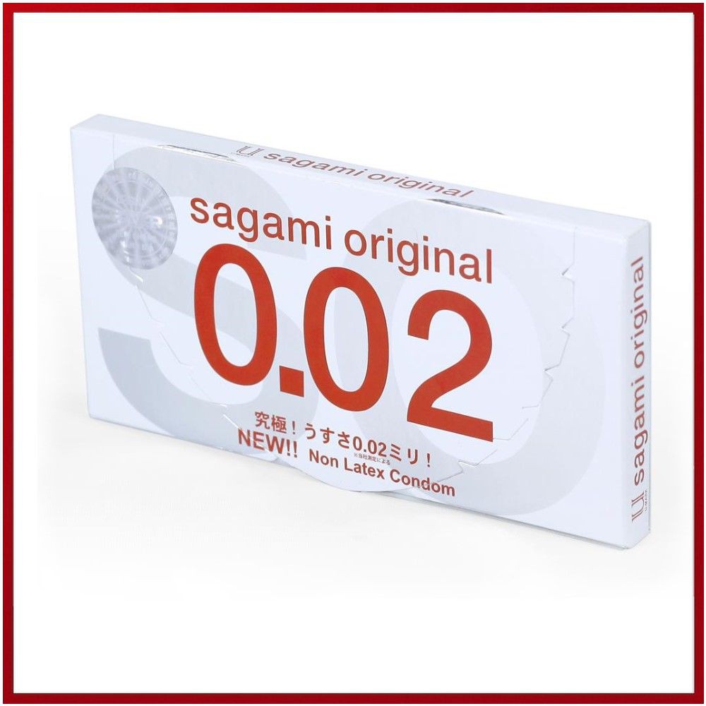 Bao Cao Su SAGAMI ORIGINAL 0.02 Cao Cấp SIÊU MỎNG -  Chính Hãng Nhật Bản - [Hộp 2c]