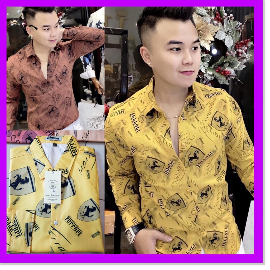 Áo Sơ Mi Nam  Hàn Quốc Mẫu Đơn Giãn Đẹp Trai HP