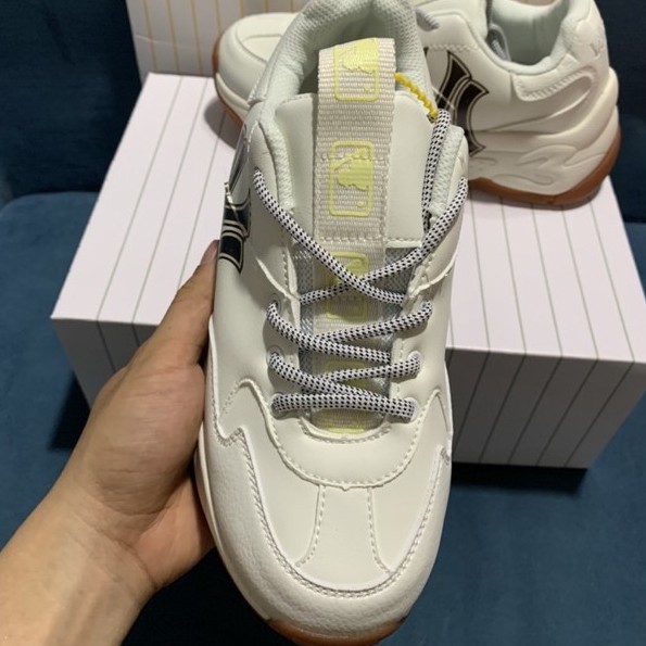 ( NY đế nâu chuẩn 11) Giày thể thao và sneaker nam nữ màu trắng đế nâu , đế cao 5cm | BigBuy360 - bigbuy360.vn